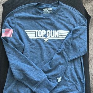 NWOT Mens Lucky Brand Top Gun Theme Shirt